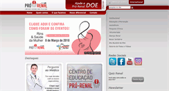 Desktop Screenshot of pro-renal.org.br